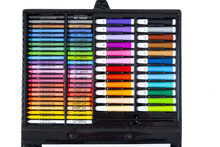 Set pictura si desen cu 168 piese in cutie tip servieta din plastic, negru [3]