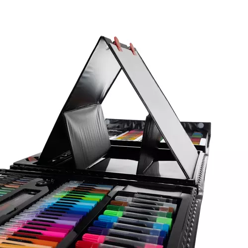 Set pictura si desen cu 208 piese in cutie tip servieta din plastic, negru [5]