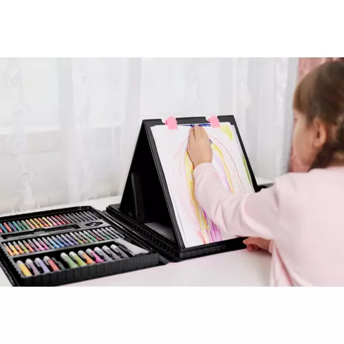 Set pictura si desen cu 208 piese in cutie tip servieta din plastic, negru [9]