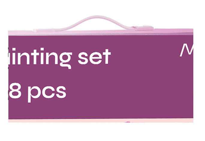 Set pictura si desen cu 208 piese in cutie tip servieta din plastic, roz [7]