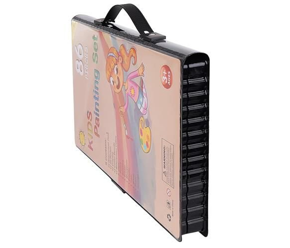 Set pictura si desen cu 86 piese in cutie tip servieta din plastic, negru [7]