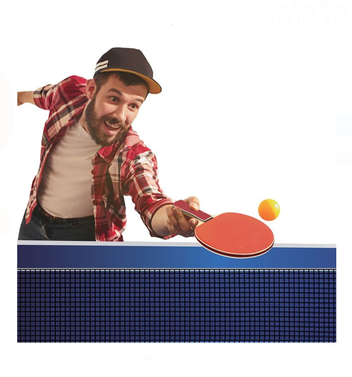 Set ping pong cu fileu pliabil, 2 jucatori, 6 piese [4]
