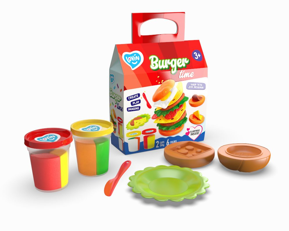 Set plastilina 100% ECO, Lovin'Do, Burger Time [3]