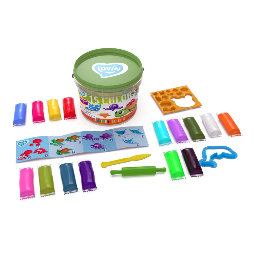 Set plastilina 100% ECO, Lovin'Do, Marine Inhabitants [2]