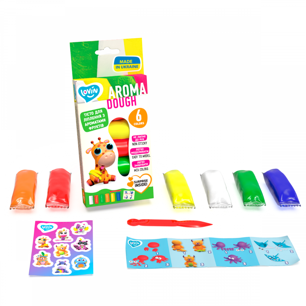 Set plastilina Lovin 6pcs*15gr - Aroma [2]