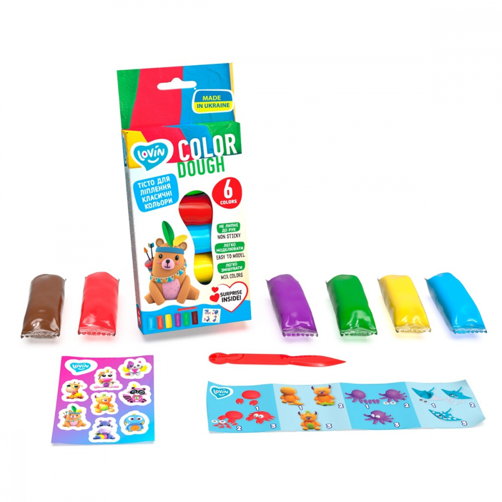 Set plastilina Lovin 6pcs*15gr - Color [2]
