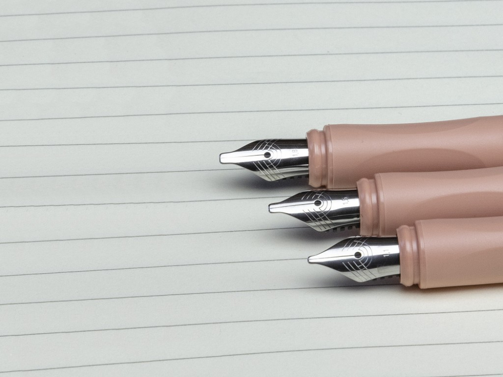 Set Schneider Callissima stilou caligrafie cu 2 capete de scriere si 6 rezerve cerneala,corp Apricot [4]