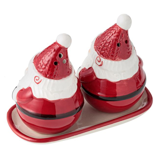 Set solnita sare si piper design Mos Craciun [3]