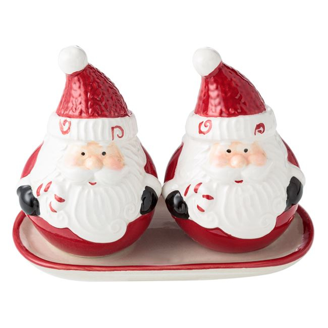 Set solnita sare si piper design Mos Craciun [2]