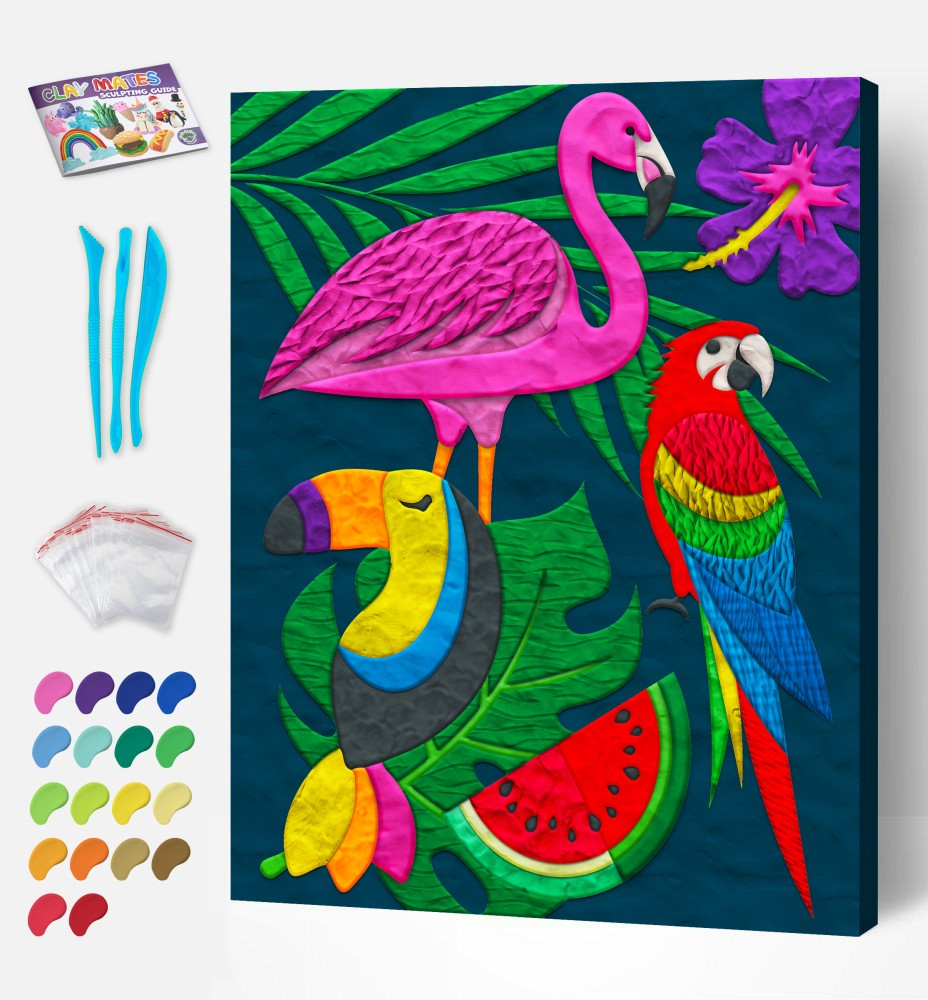 Set Splat Planet modelaj plastilina pe numere ,model Tropical,+5 ani [3]