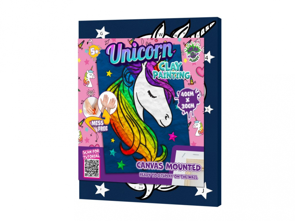 Set Splat Planet modelaj plastilina pe numere ,model Unicorn,+5 ani