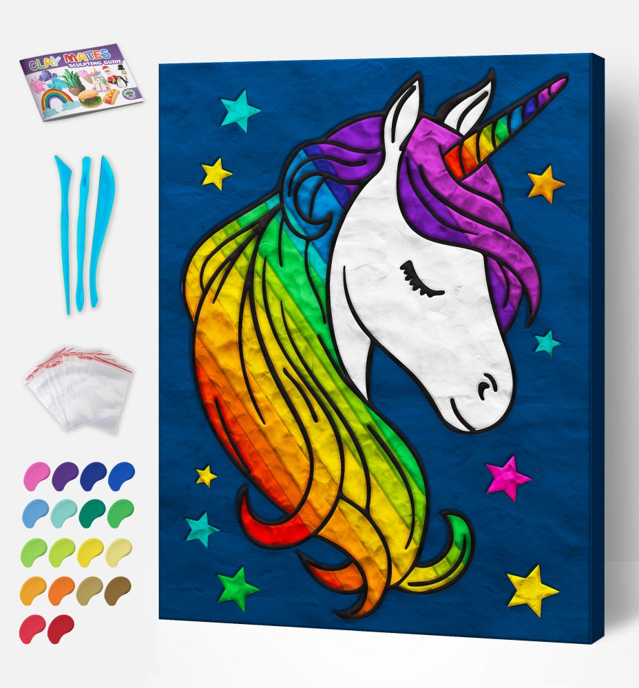 Set Splat Planet modelaj plastilina pe numere ,model Unicorn,+5 ani [3]