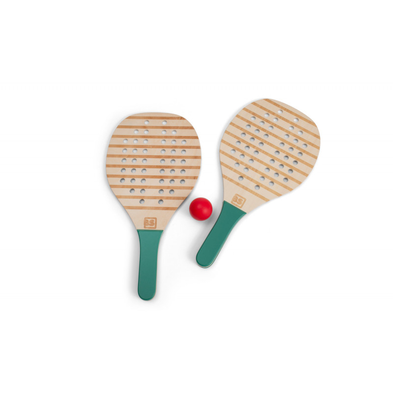 Set tenis cu rachete din lemn cu saculet depozitare inclus,+6 ani [4]