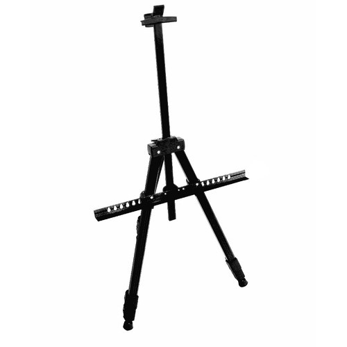 Sevalet metalic reglabil pentru pictura cu husa depozitare inclusa,negru, 77-160 cm [3]
