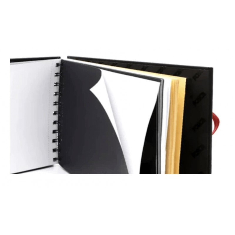 Sketchbook UNI Posca 1, A5, 96pag, cu spira, 3 tipuri de hartie (negru / alb / kraft) 100g/m2 [5]