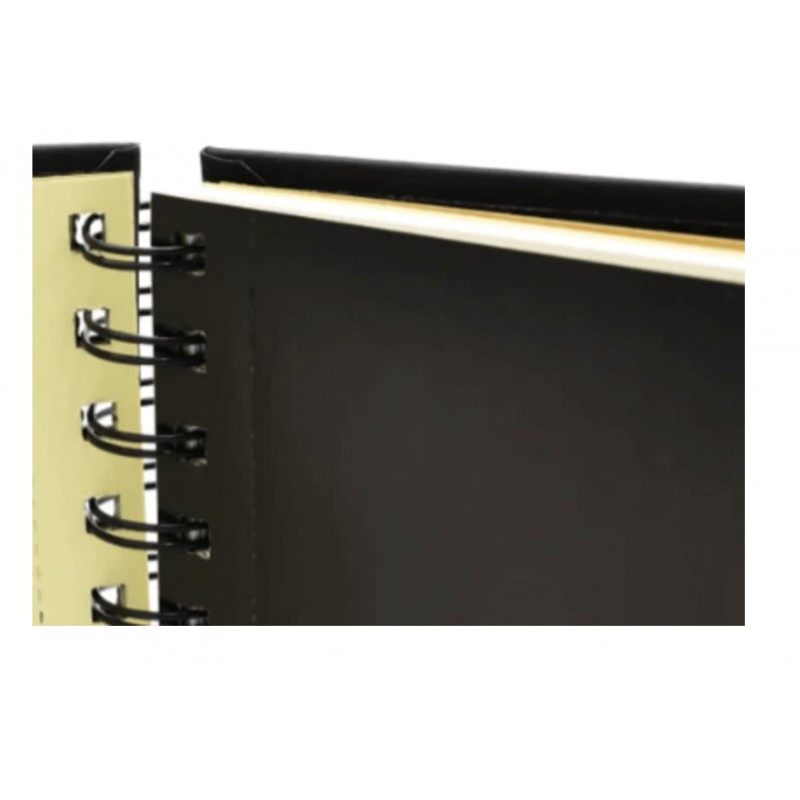Sketchbook UNI Posca 1, A5, 96pag, cu spira, 3 tipuri de hartie (negru / alb / kraft) 100g/m2 [3]