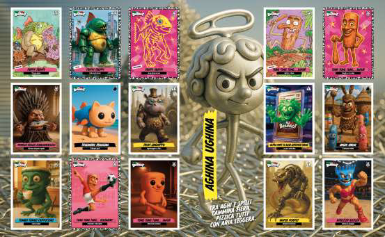 Skifidol Italian Brainrot colectie de stickere, albumul colectiei Panini [2]