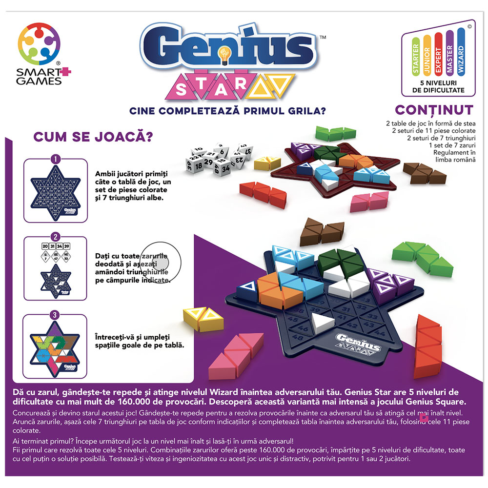 Genius Star, joc de logică, ediție în limba română, 8+ ani Smart Games [4]