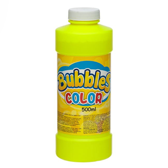 Solutie pentru facut baloane de sapun,galben,500 ml