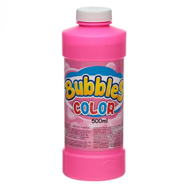 Solutie pentru facut baloane de sapun,roz,500 ml