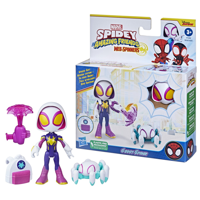 Spidey Set Figurină Ghost Spider 10cm și Accesorii  [4]
