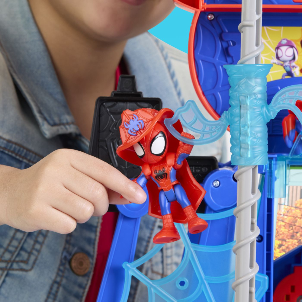 SPIDEY SI PRIETENII LUI UIMITORI MARVEL RESCUE WEBS SET DE JOACA WEBQUARTERS CU LUMINI SI SUNETE [8]