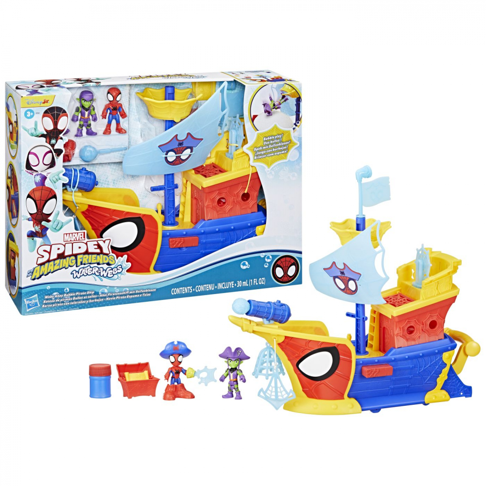 SPIDEY SI PRIETENII LUI UIMITORI MARVEL WATER WEBS NAVA PIRATILOR CU BULE [7]