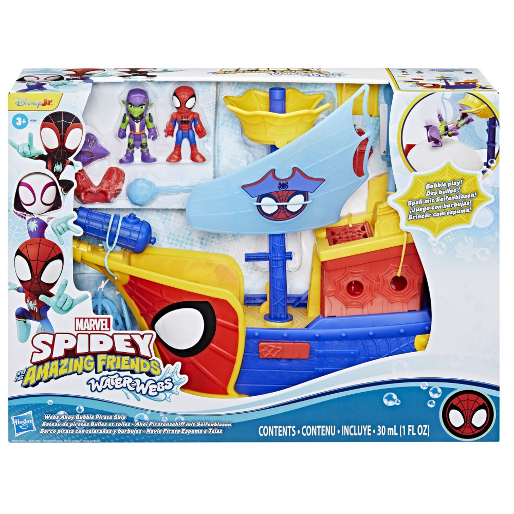 SPIDEY SI PRIETENII LUI UIMITORI MARVEL WATER WEBS NAVA PIRATILOR CU BULE [1]