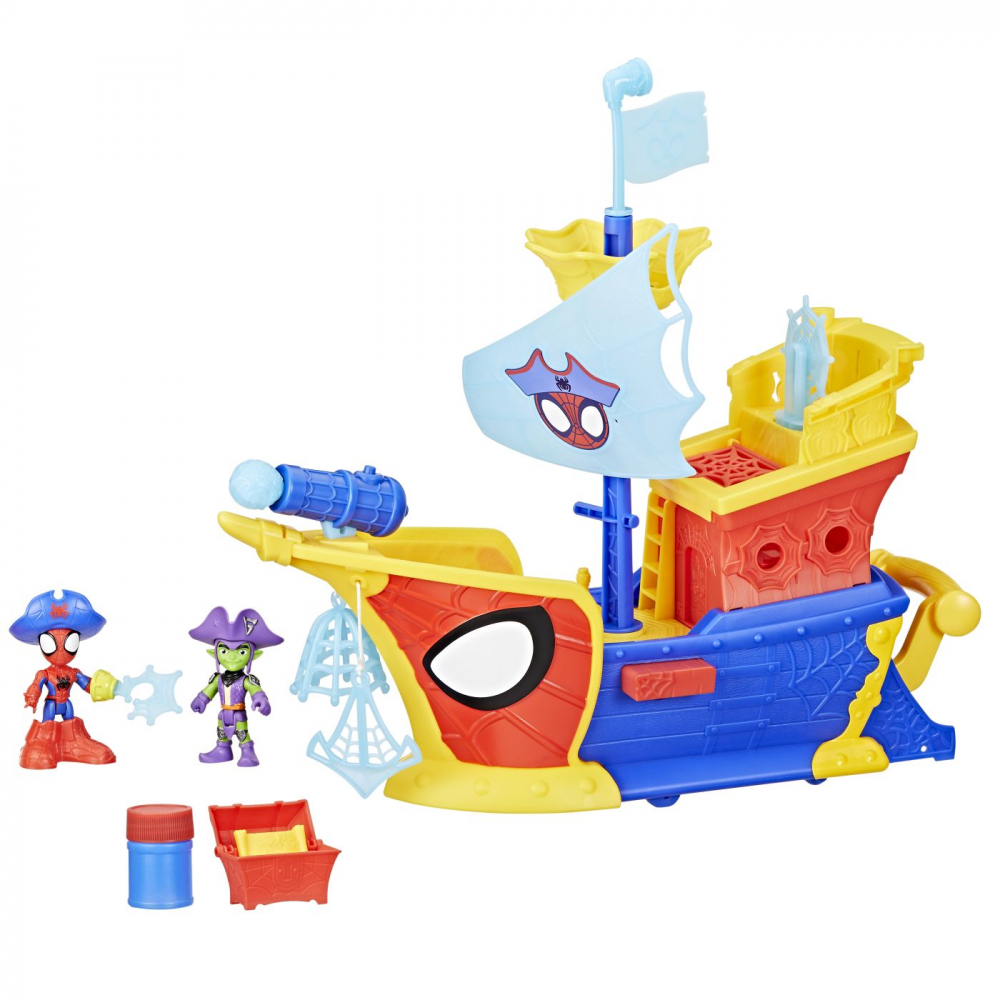 SPIDEY SI PRIETENII LUI UIMITORI MARVEL WATER WEBS NAVA PIRATILOR CU BULE [2]
