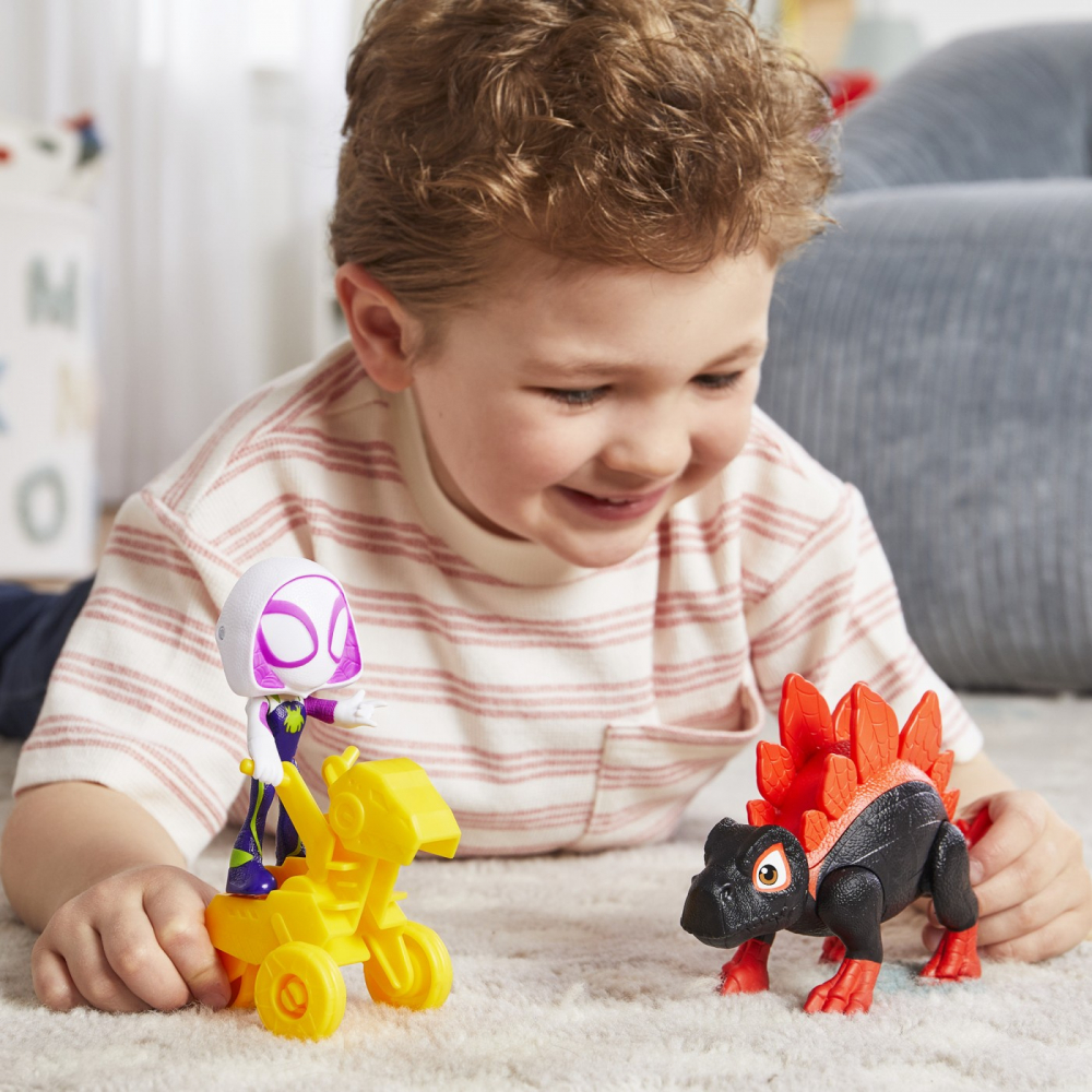 SPIDEY SI PRIETENII MARVEL DINO WEBS DINO SPIN SI GHOST SPIDER [3]