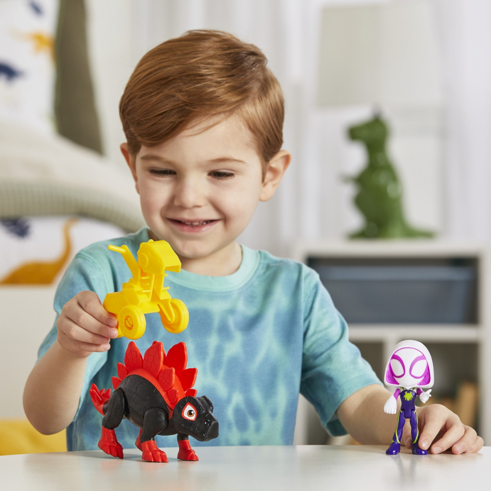 SPIDEY SI PRIETENII MARVEL DINO WEBS DINO SPIN SI GHOST SPIDER [6]