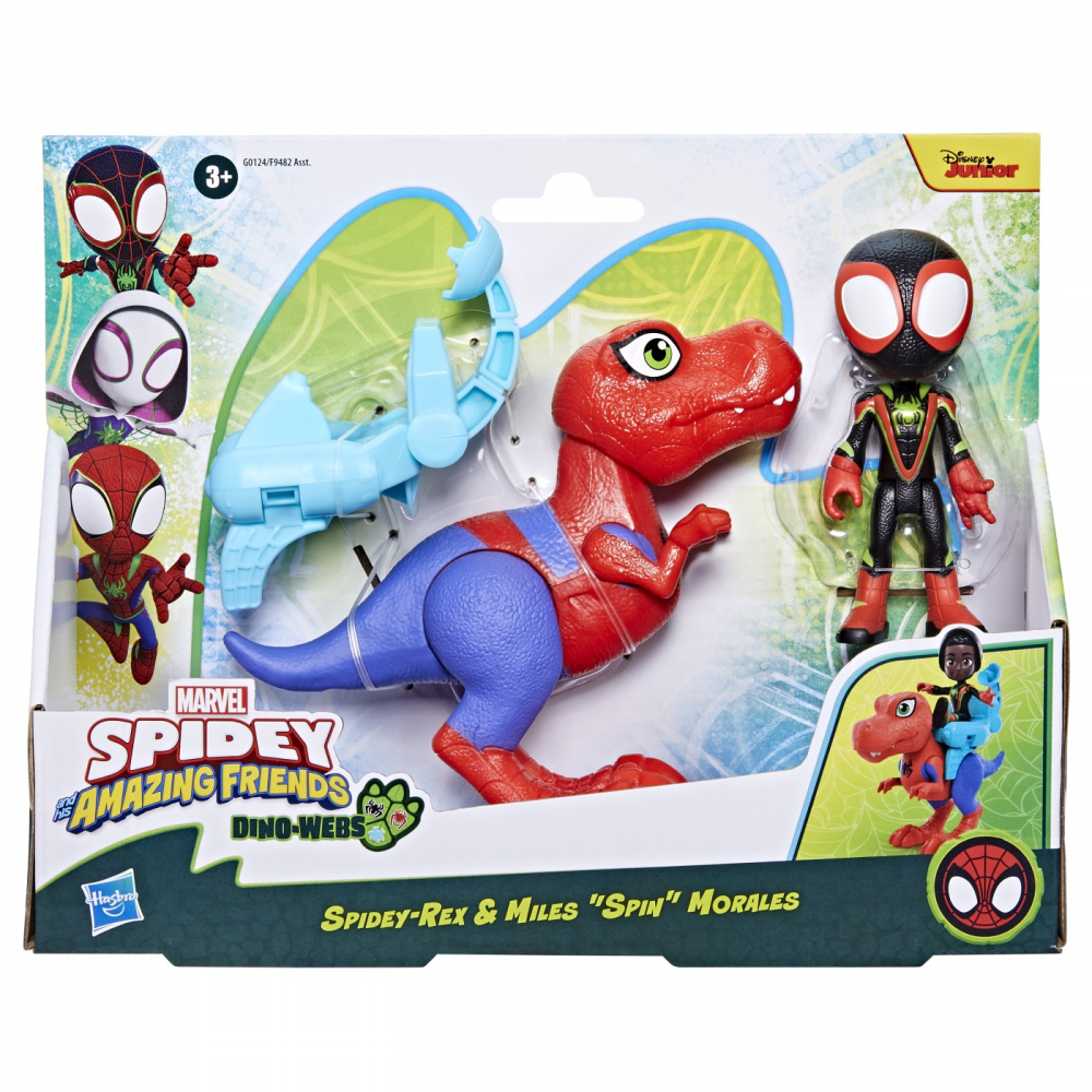 SPIDEY SI PRIETENII MARVEL DINO WEBS SPIDEY REX SI MILES SPIN MORALES [1]