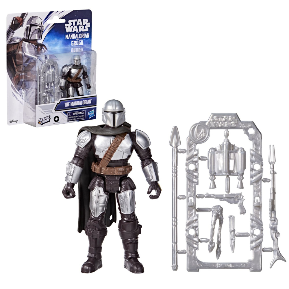 STAR WARS MANDALORIAN SI GROGU ACTION VERSE SET FIGURINA MANDALORIANUL SI ACCESORII [4]