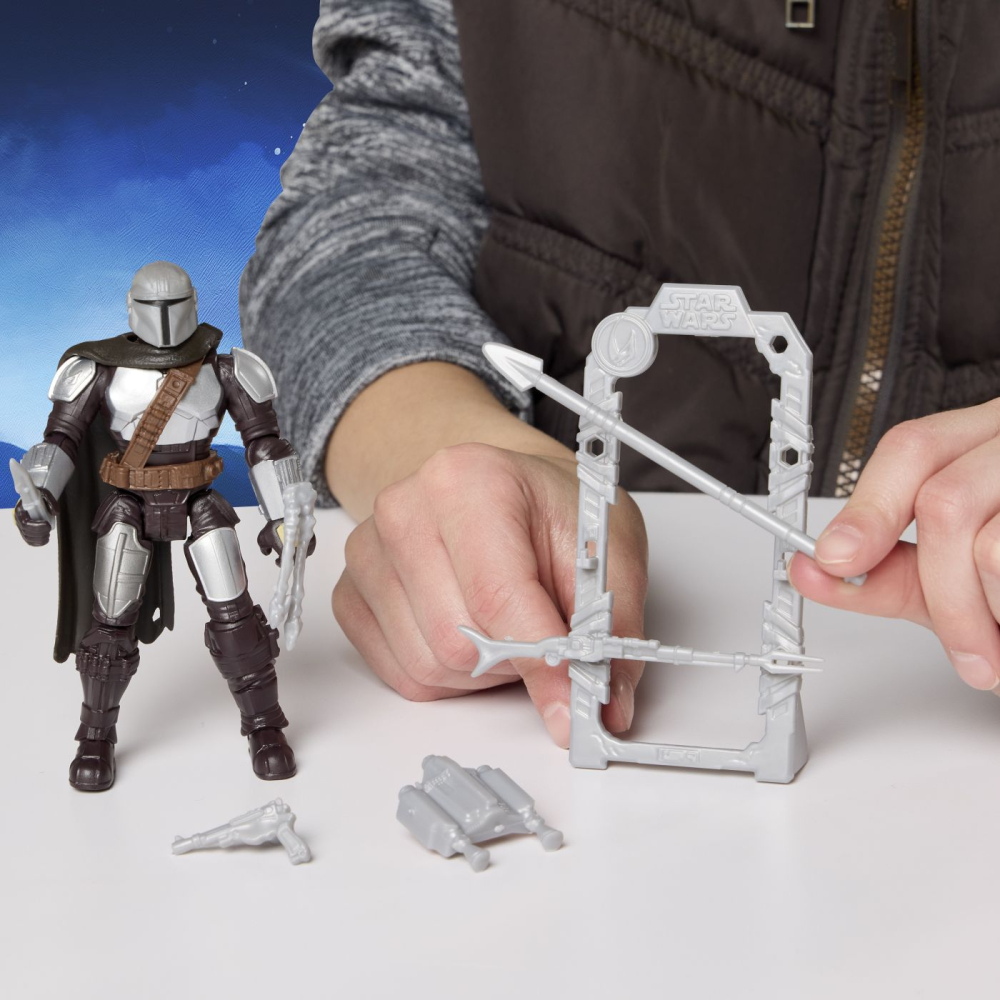 STAR WARS MANDALORIAN SI GROGU ACTION VERSE SET FIGURINA MANDALORIANUL SI ACCESORII [2]