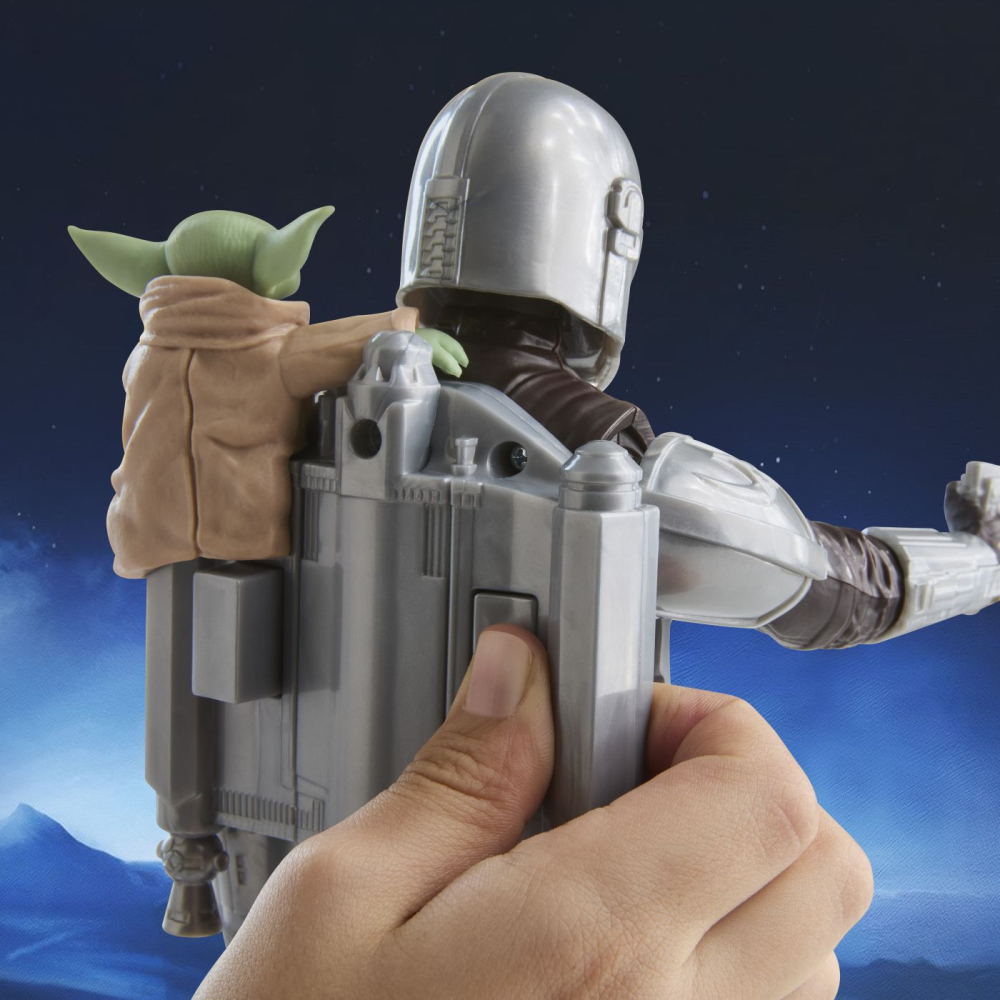 STAR WARS MANDALORIAN SI GROGU SET VANATORUL DE RECOMPENSE FIGURINA CU SUNETE [7]