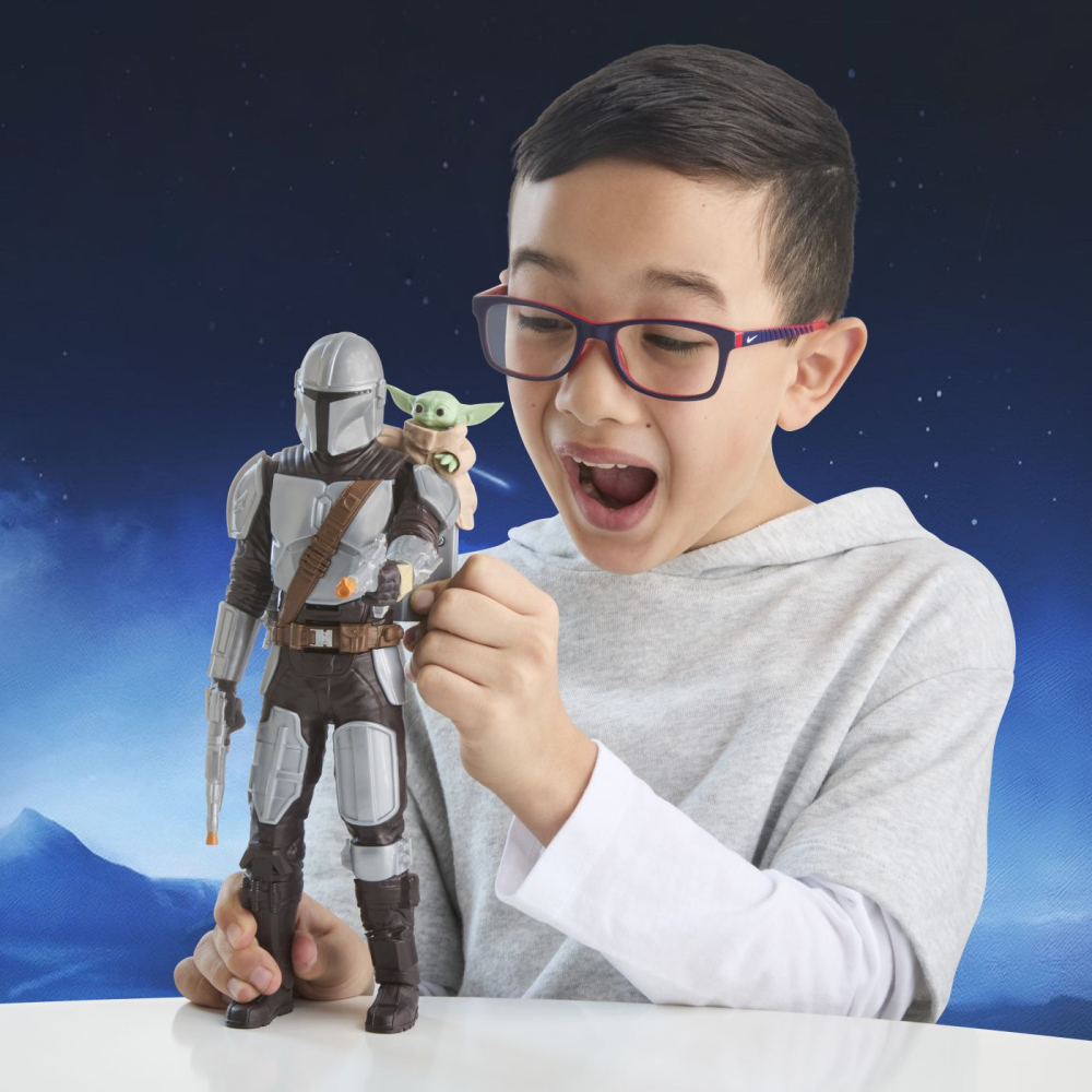 STAR WARS MANDALORIAN SI GROGU SET VANATORUL DE RECOMPENSE FIGURINA CU SUNETE [4]