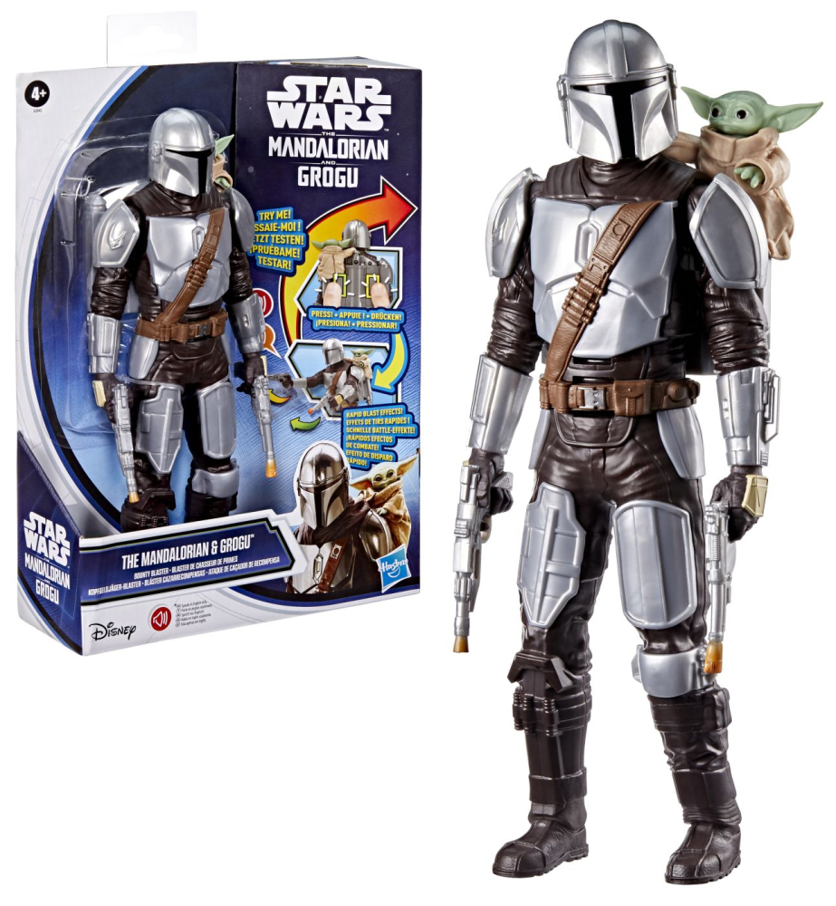STAR WARS MANDALORIAN SI GROGU SET VANATORUL DE RECOMPENSE FIGURINA CU SUNETE [2]