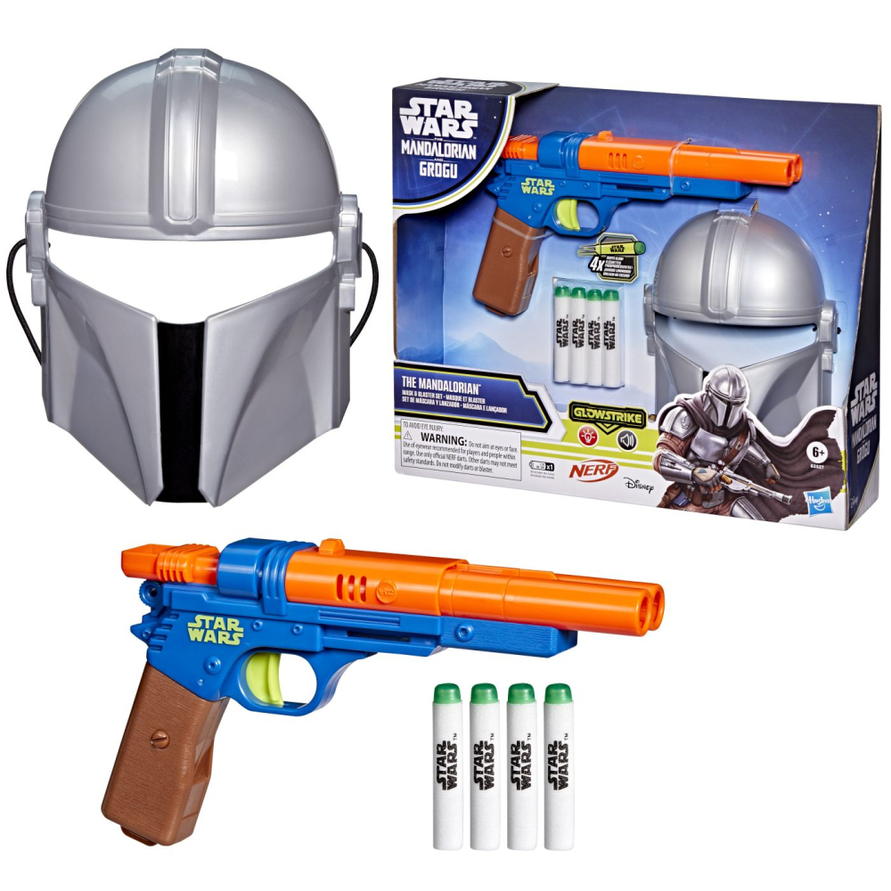 STAR WARS MANDALORIANUL SI GROGU SET BLASTER SI MASCA MANDALORIANUL CU LUMINI SI SUNETE [7]