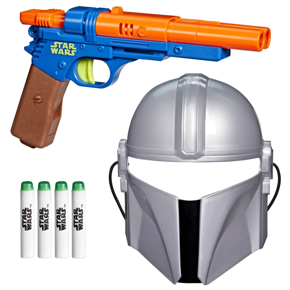 STAR WARS MANDALORIANUL SI GROGU SET BLASTER SI MASCA MANDALORIANUL CU LUMINI SI SUNETE [2]