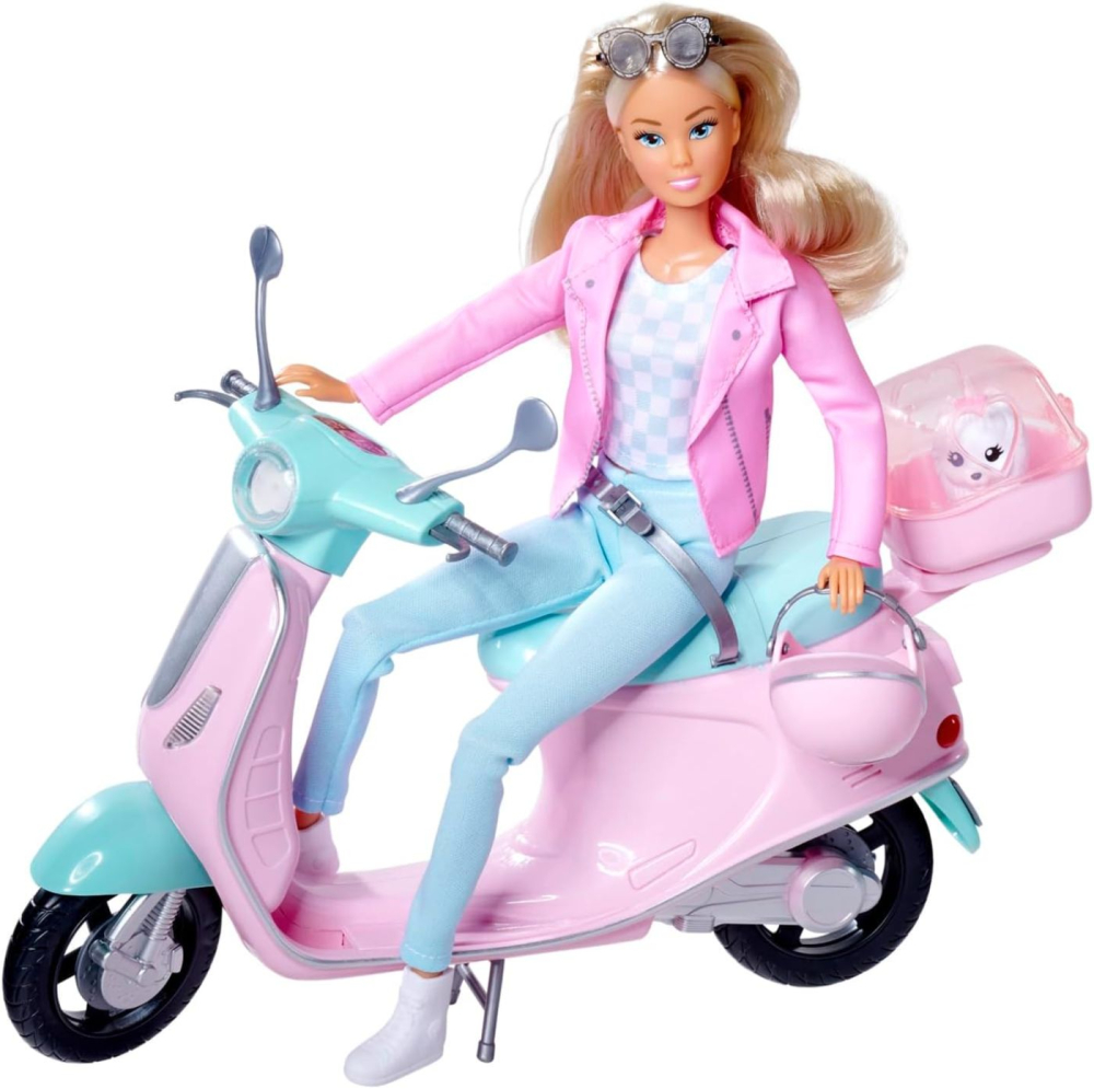 STEFFI LOVE SET PAPUSA STEFFI PE SCUTER CU ACCESORII [2]