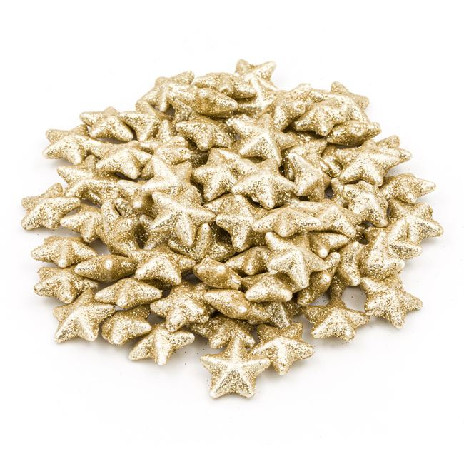 Stelute glitter pentru activitati crafts,90 bucai/set,auriu,2 cm [2]