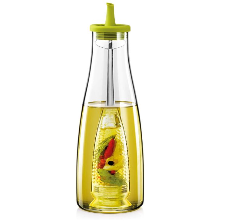 Sticla pentru ulei cu infuzor pentru ierburi si gura anti-picurare,500 ml [2]