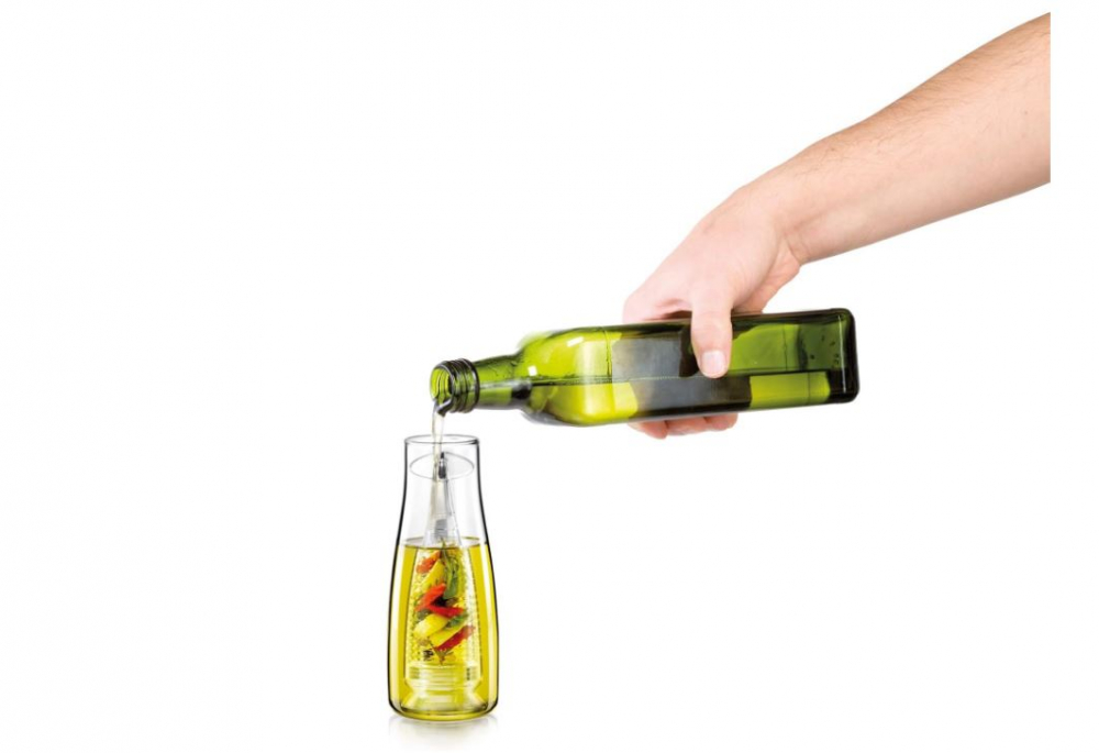 Sticla pentru ulei cu infuzor pentru ierburi si gura anti-picurare,500 ml [6]