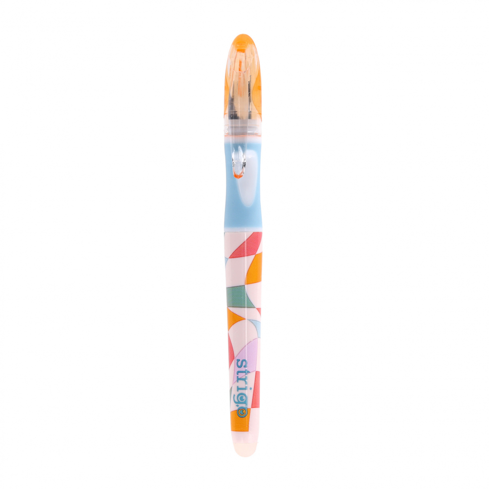 Stilou cu cerneala care se sterge+dispozitiv de curatare penita +2 rezerve cerneala, Retro [2]