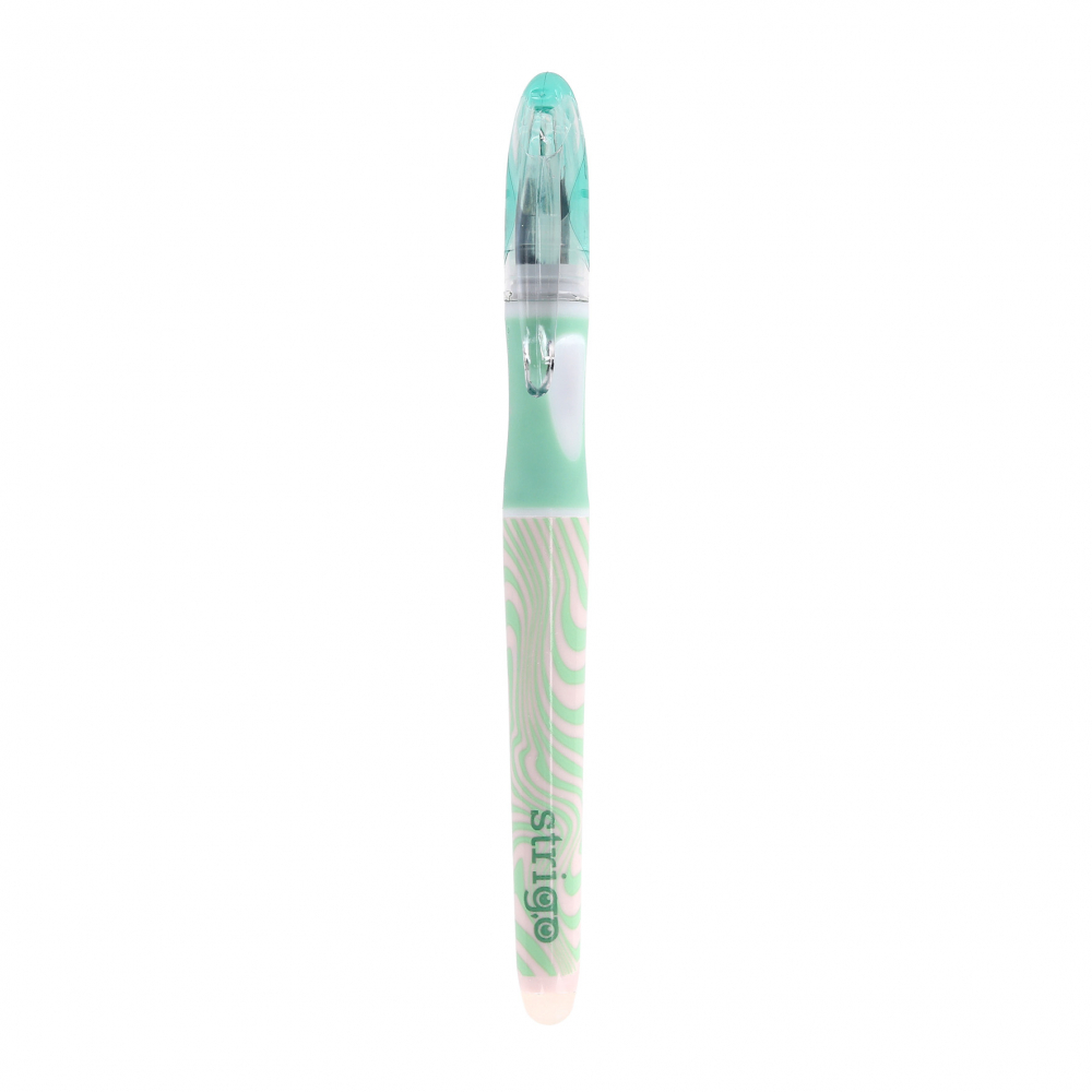 Stilou cu cerneala care se sterge+dispozitiv de curatare penita +2 rezerve cerneala, Waves [3]