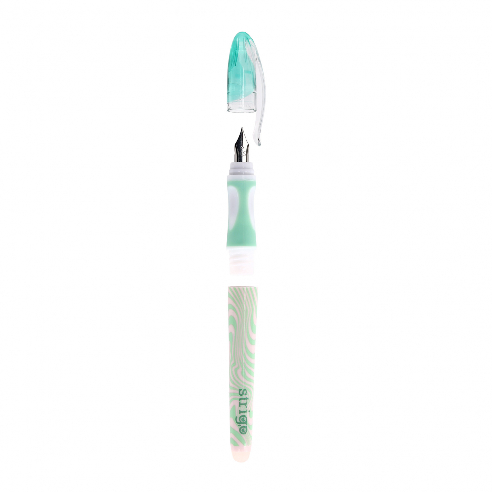 Stilou cu cerneala care se sterge+dispozitiv de curatare penita +2 rezerve cerneala, Waves [5]