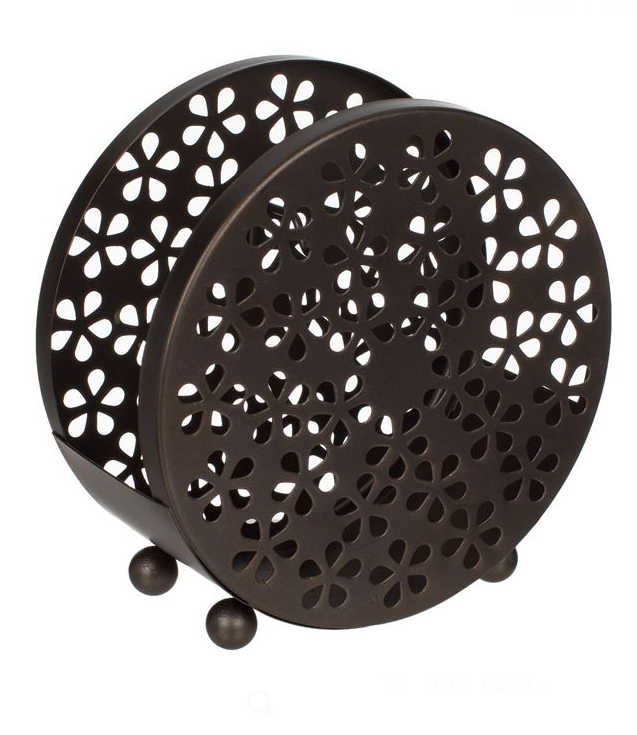 Suport metalic spirala anti tantari bronz, model flori,15.5x7.5x15.5cm [2]