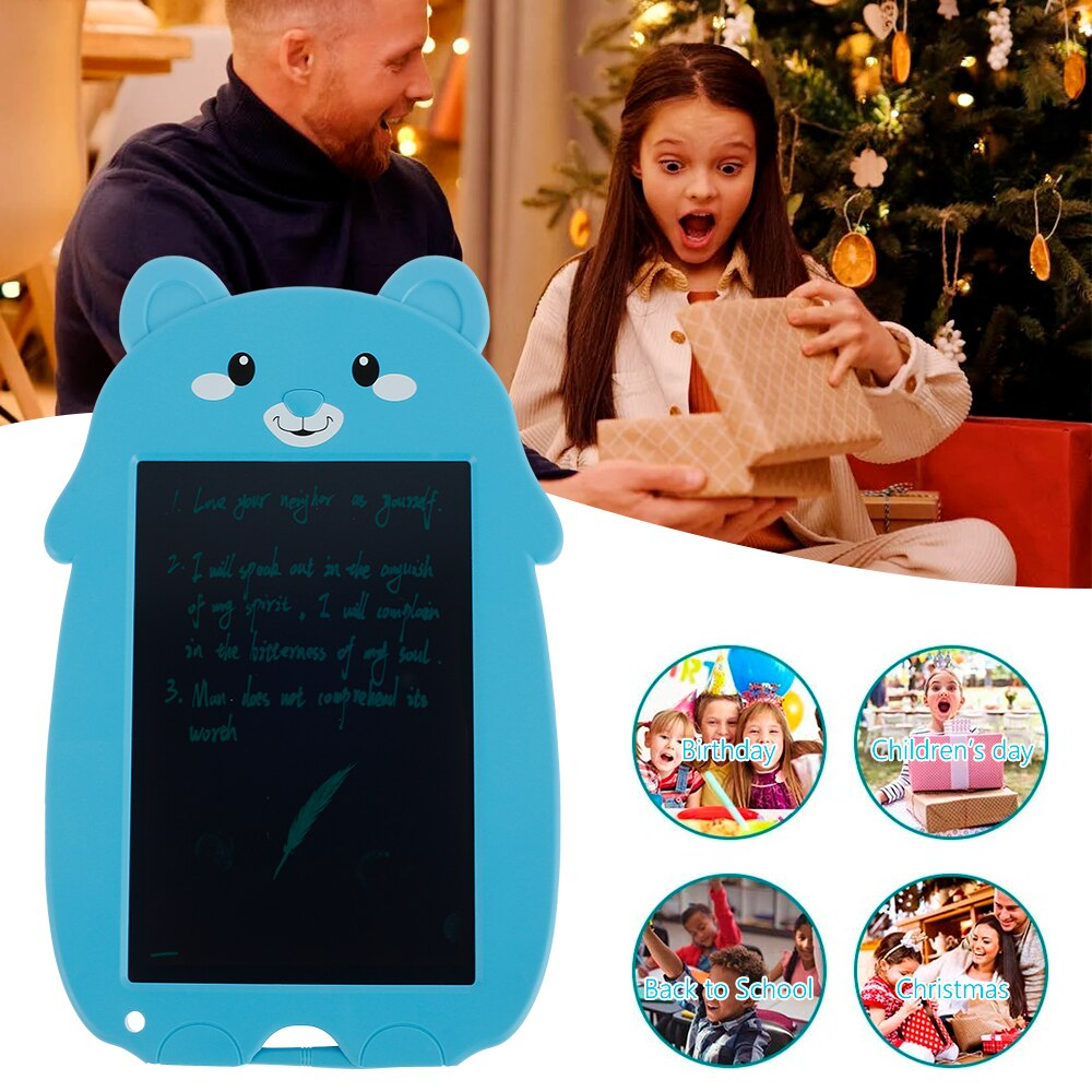 Tableta LCD de scris si desenat pentru copii,buton stergere,diverse culori, 26x19 cm [7]