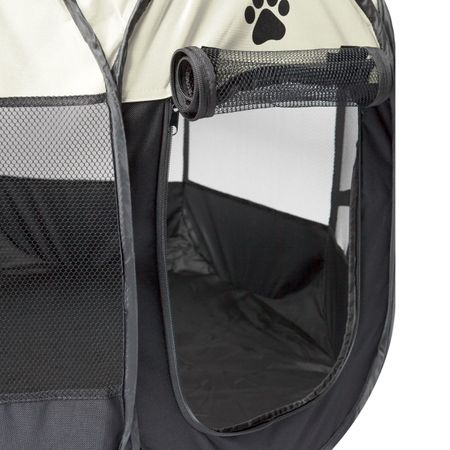 Tarc pentru catei 91x91x58cm si jucarie tipatoare [3]