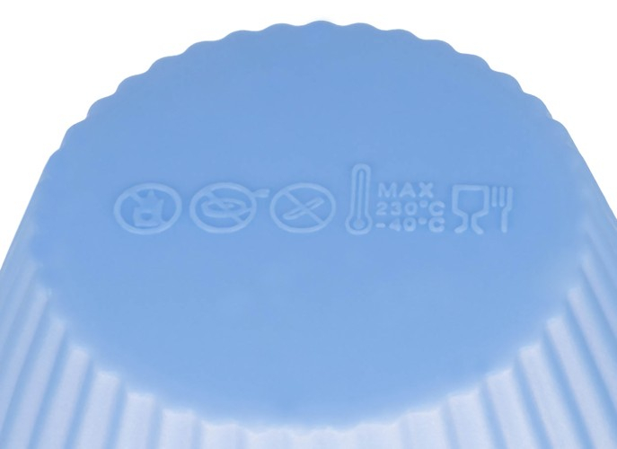 Tava de copt din teflon cu 12 forme silicon,35x26x3 cm [5]